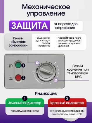 Морозильный ларь Бирюса 355KX
