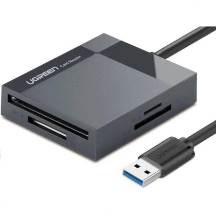 Картридер UGREEN CR125 30333 USB 3.0 All-in-One Card Reader 50cm Grey Картридер UGREEN CR125 30333 USB 3.0 All-in-One Card Reader 50cm Grey