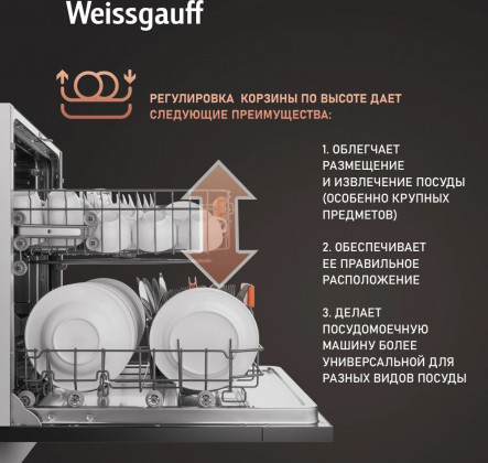 Встраиваемая посудомоечная машина Weissgauff BDW 6025 D Infolight